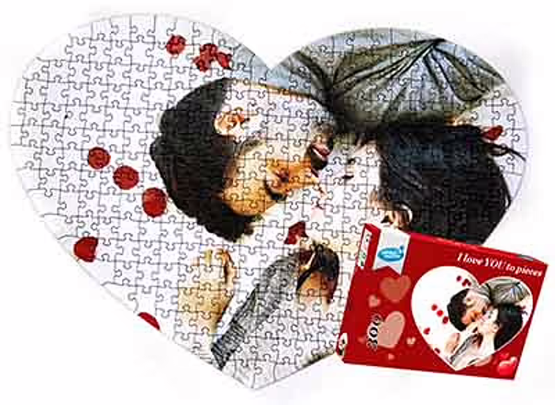 Heart 300 - heart shaped photo puzzle